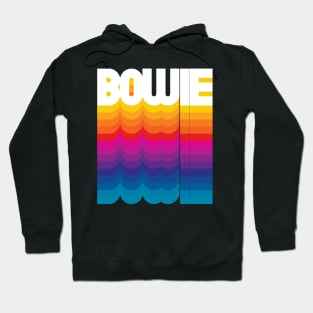 Retro Bowie Proud Name Personalized Gift Rainbow Style Hoodie